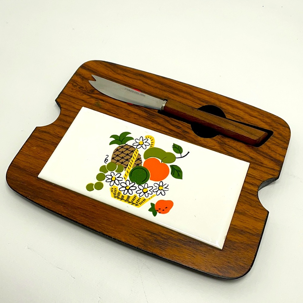 Vintage Cheese Tray Circa 1970's